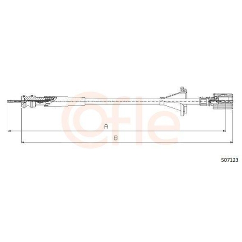 Tachowelle Cofle S07123 für Citroën Fiat