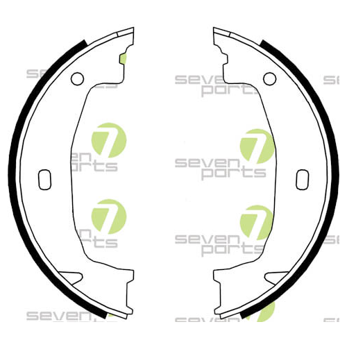Bremsbackensatz 7 Seven Parts SVG10783 f&uuml;r Hinterachse