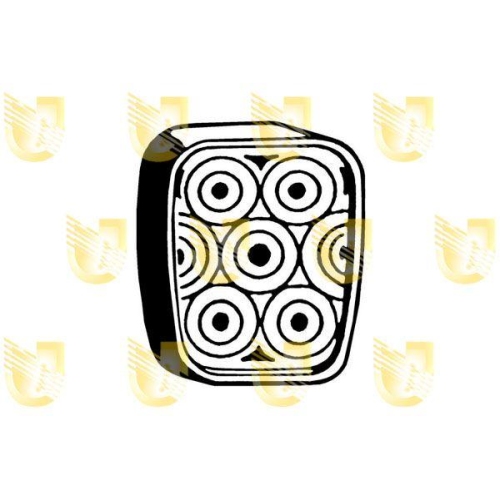 Pedalbelag Bremspedal Unigom 155020 f&uuml;r Alfa Romeo