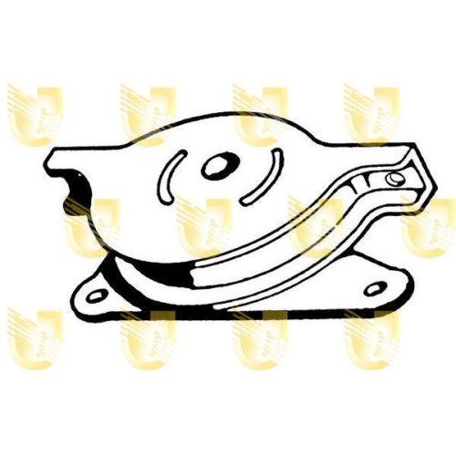 Lagerung Motor Unigom 395030 f&uuml;r Fiat Hinten Unten