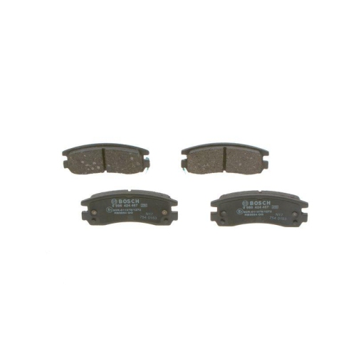 Bremsbelagsatz Scheibenbremse Bosch 0986424467 f&uuml;r Opel Saab Vauxhall Chevrolet