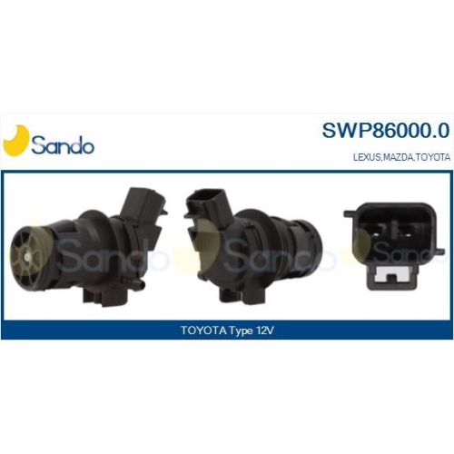 Waschwasserpumpe Scheibenreinigung Sando SWP86000.0 f&uuml;r Mazda Toyota