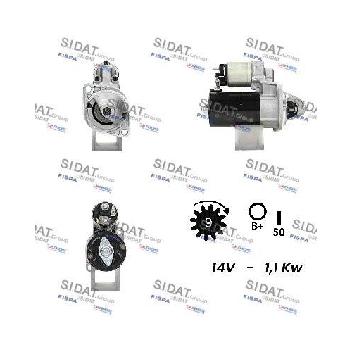 Starter Sidat S12BH0078A2 f&uuml;r Lombardini
