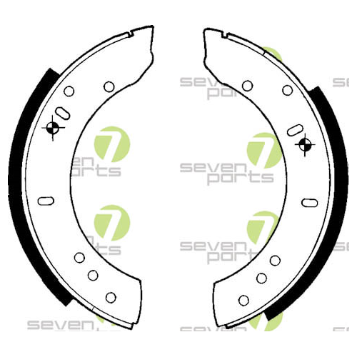 Bremsbackensatz 7 Seven Parts SVG10788 f&uuml;r Hinterachse