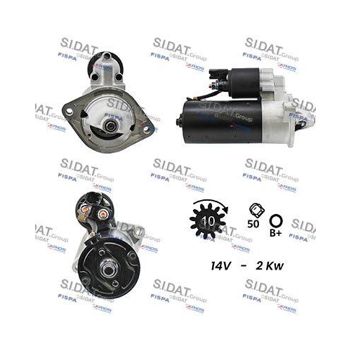 Starter Sidat S12BH0087A2 f&uuml;r Toyota