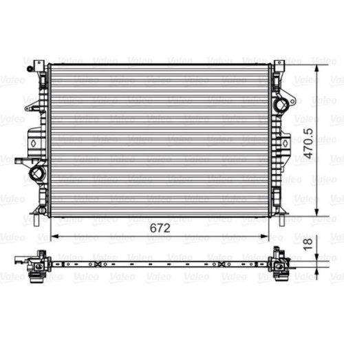 K&uuml;hler Motork&uuml;hlung Valeo 735550 f&uuml;r Ford Volvo