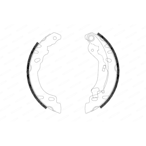 Bremsbackensatz Ferodo FSB688 Premier f&uuml;r Fiat Ford Hinterachse