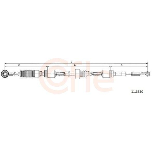 Seilzug Schaltgetriebe Cofle 11.3350 für Mercedes Benz Mercedes Benz