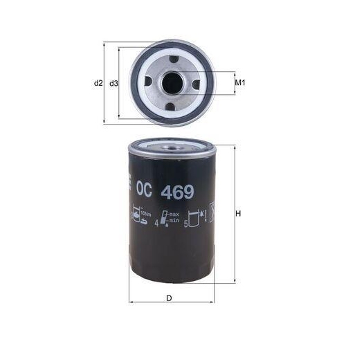 &Ouml;lfilter Mahle OC 469 f&uuml;r MG Rover