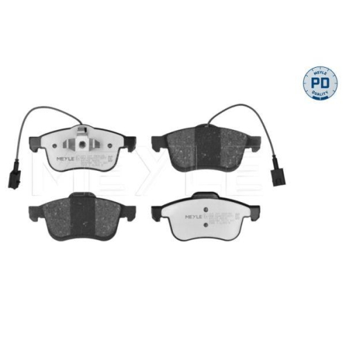Bremsbelagsatz Scheibenbremse Meyle 0252472920PD f&uuml;r Chrysler Fiat Lancia Opel