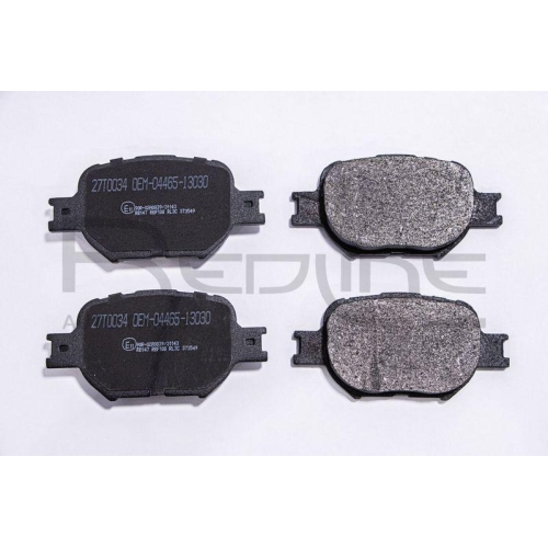 Bremsbelagsatz Scheibenbremse Red-line 27TO034 für Toyota Lexus Vorderachse