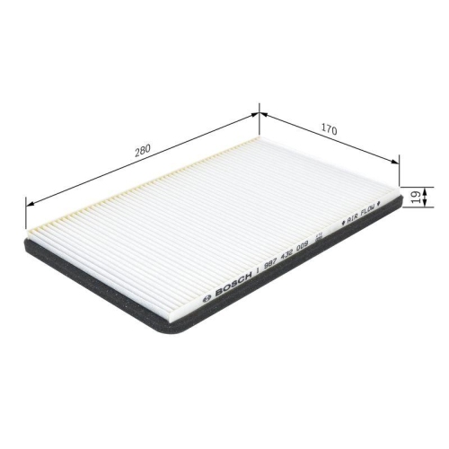 Filter Innenraumluft Bosch 1987432009 f&uuml;r