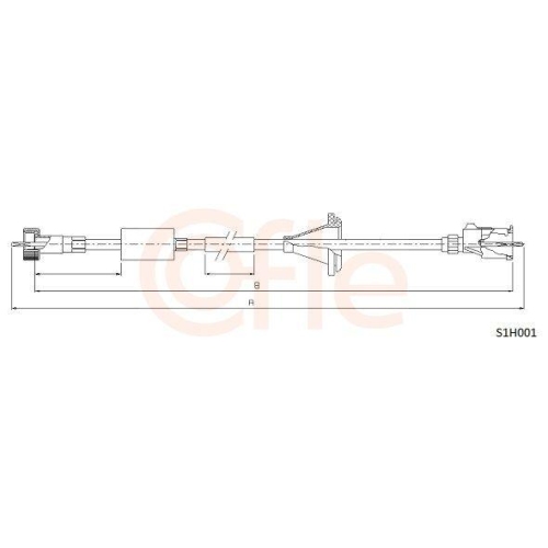 Tachowelle Cofle S1H001 für Chevrolet