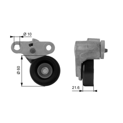 Riemenspanner Keilrippenriemen Gates T38159 Drivealign™ für Gmc Saab Chevrolet