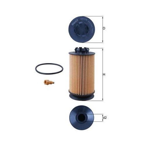 &Ouml;lfilter Mahle OX 1175D f&uuml;r Iveco Mitsubishi Nissan Fuso (mitsubishi)