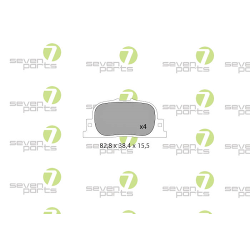 Bremsbelagsatz Scheibenbremse 7 Seven Parts SVP26440 f&uuml;r Lexus Toyota