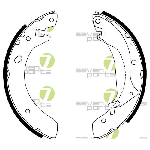 Bremsbackensatz 7 Seven Parts SVG10794 für Hinterachse