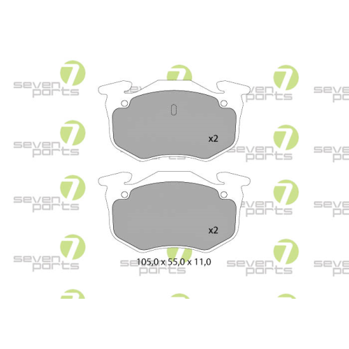 Bremsbelagsatz Scheibenbremse 7 Seven Parts SVP26470 f&uuml;r Citro&euml;n Nissan Opel