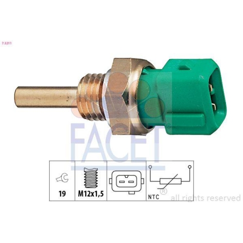 Sensor K&uuml;hlmitteltemperatur Facet 7.3211 Made In Italy - Oe Equivalent f&uuml;r Mazda