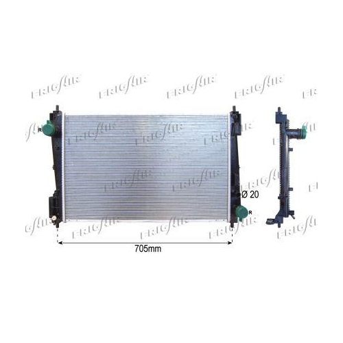 Kühler Motorkühlung Frigair 0104.3128 für Alfarome/fiat/lanci General Motors