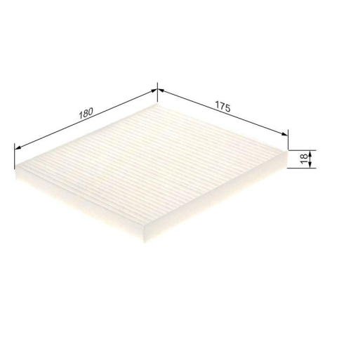 Filter Innenraumluft Bosch 1987435096 f&uuml;r Mitsubishi Nissan