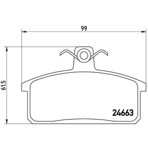 Bremsbelagsatz Scheibenbremse Brembo P79007 Prime Line f&uuml;r Iveco Suzuki Santana