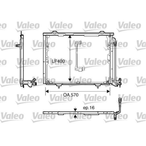 Kondensator Klimaanlage Valeo 816900 für Mercedes Benz Mercedes Benz