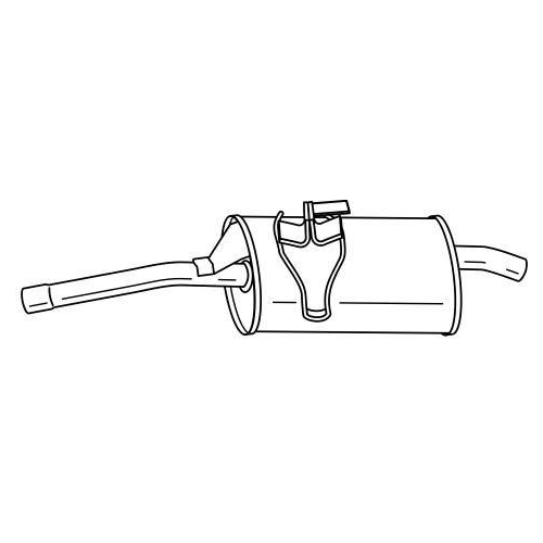 Rear Muffler Sigam 44638 for Toyota