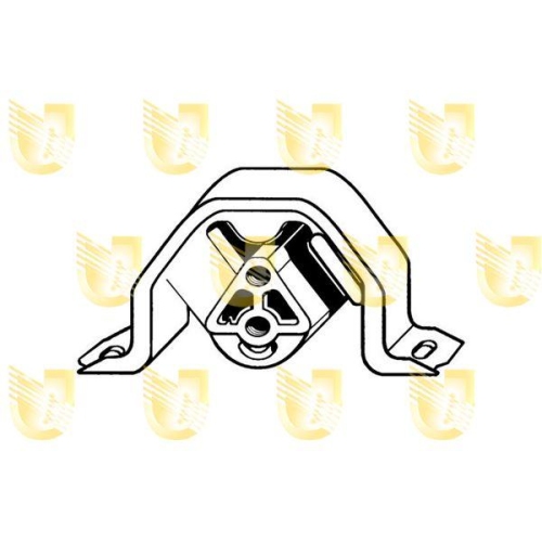 Lagerung Motor Unigom 396502 f&uuml;r Opel F&uuml;r Fahrzeuge Ohne Klimaanlage Vorne