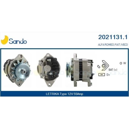 Generator Sando 2021131.1 f&uuml;r Iveco