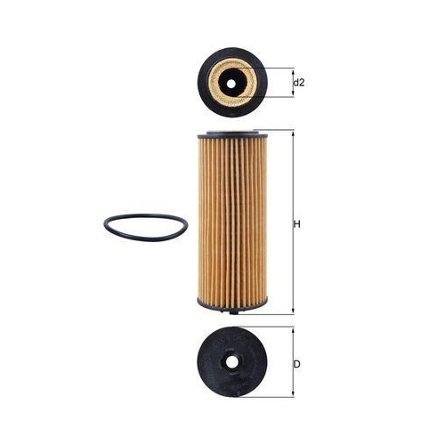 &Ouml;lfilter Mahle OX 1162D f&uuml;r Mercedes Benz Mercedes Benz Mercedes Benz