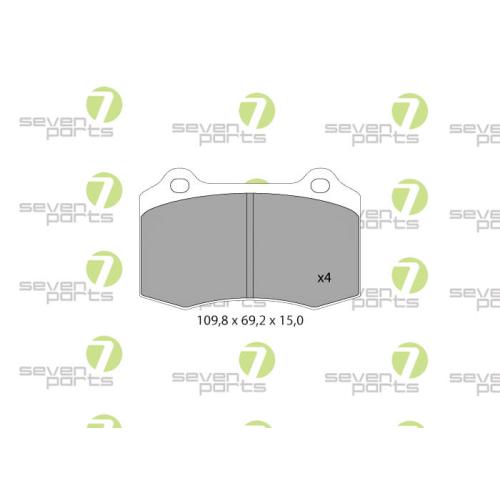 Bremsbelagsatz Scheibenbremse 7 Seven Parts SVP25012 für Audi Citroën Ford Seat