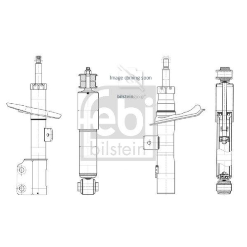 Sto&szlig;d&auml;mpfer Febi Bilstein 1002424 f&uuml;r Nissan Hinterachse Links