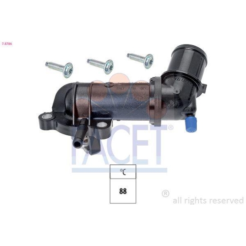 Thermostat K&uuml;hlmittel Facet 7.8786 Made In Italy - Oe Equivalent f&uuml;r Alfa Romeo