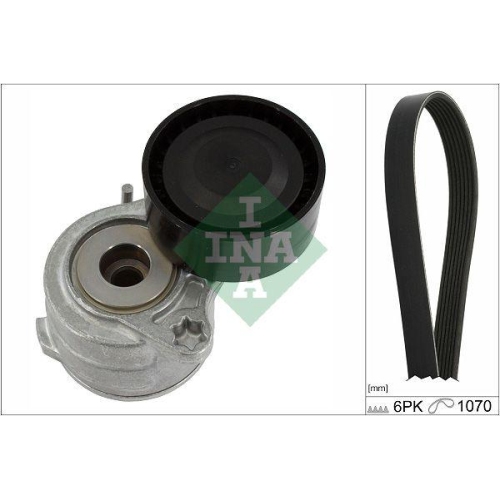 Keilrippenriemensatz Schaeffler Ina 529 0420 10 f&uuml;r Citro&euml;n Opel Peugeot DS