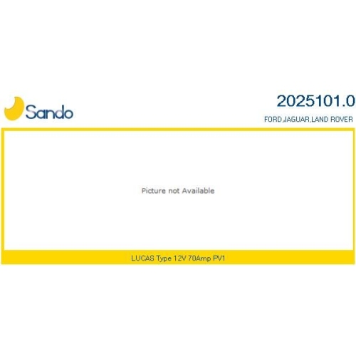 Generator Sando 2025101.0 für Ford Rover Perkins