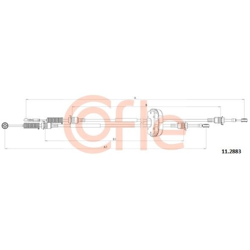 Seilzug Schaltgetriebe Cofle 11.2883 für Opel Renault