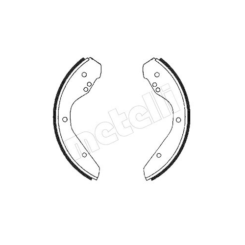 Bremsbackensatz Metelli 53-0460 für VW Doppelachsaggregat Vorderachse