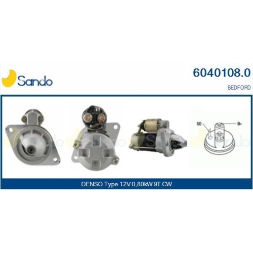 Starter Sando 6040108.0 f&uuml;r Isuzu