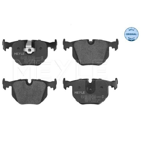 Bremsbelagsatz Scheibenbremse Meyle 0252148717 Meyle-original: True To Oe. f&uuml;r