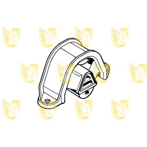 Lagerung Motor Unigom 396515 f&uuml;r Opel Vorne Vorne Links