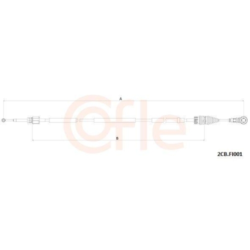 Seilzug Schaltgetriebe Cofle 2CB.FI001 f&uuml;r Fiat