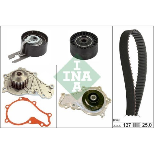 Wasserpumpe + Zahnriemensatz Schaeffler Ina 530 0632 30 f&uuml;r Mazda