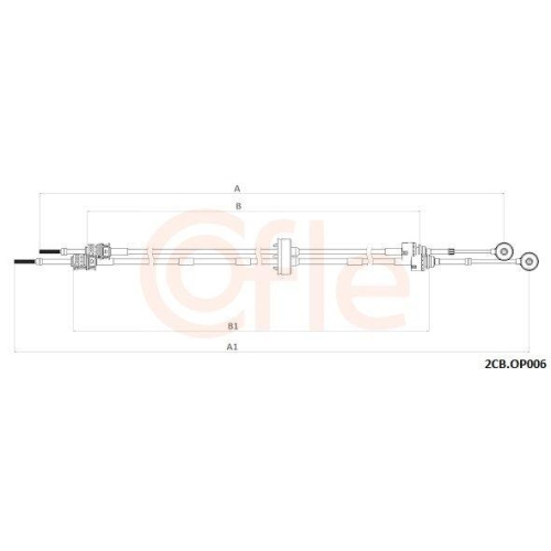 Seilzug Schaltgetriebe Cofle 2CB.OP006 f&uuml;r Opel