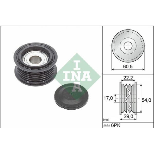 Umlenk /f&uuml;hrungsrolle Keilrippenriemen Schaeffler Ina 532 0854 10 f&uuml;r Audi Seat