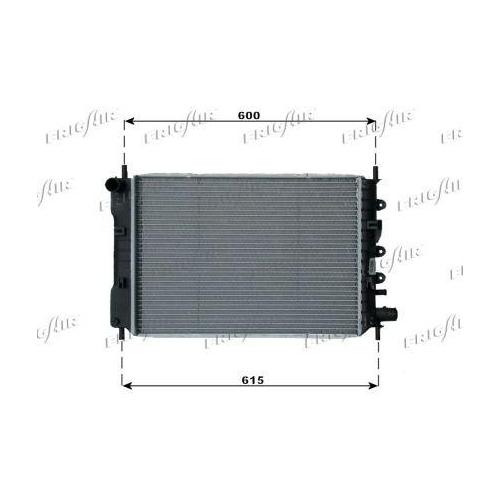 Kühler Motorkühlung Frigair 0105.2040 für Ford Für Fahrzeuge Mit Klimaanlage