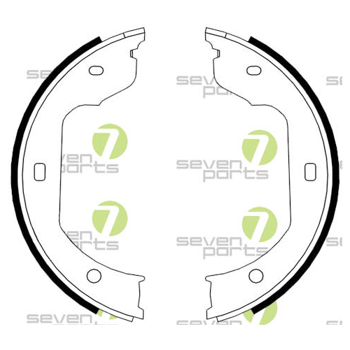 Bremsbackensatz 7 Seven Parts SVG10815 f&uuml;r Hinterachse