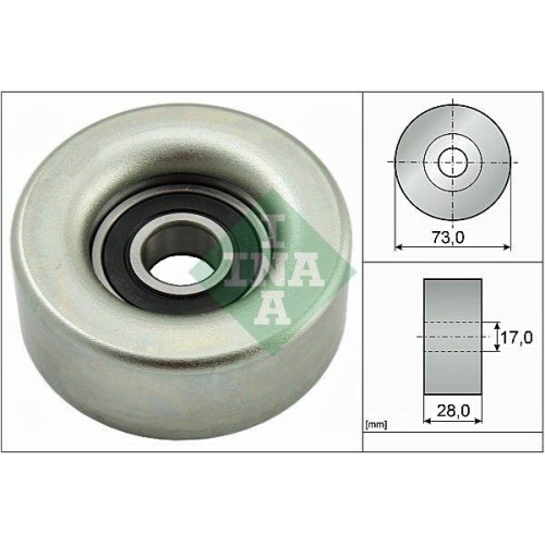 Umlenk /führungsrolle Keilrippenriemen Schaeffler Ina 532 0783 10 für Mazda