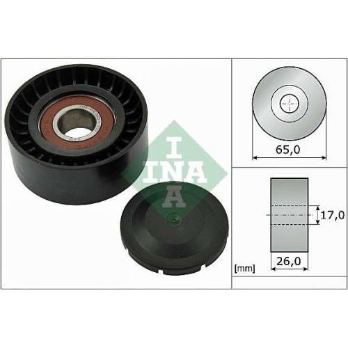 Umlenk /führungsrolle Keilrippenriemen Schaeffler Ina 532 0557 10 für Audi Seat