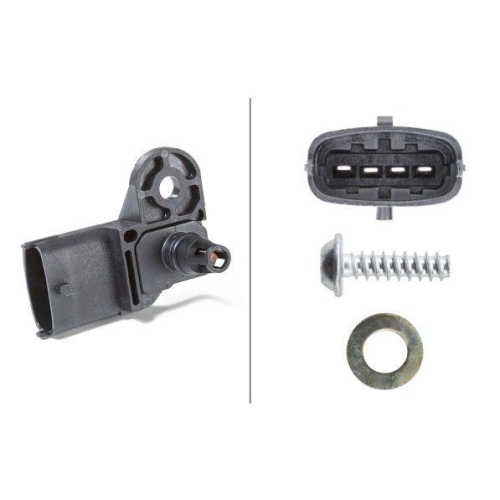 Sensor Ladedruck Hella 6PP 009 400-311 für Alfa Romeo Fiat Ford Lancia Opel Mwm